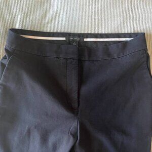 Ann Taylor - High Waist Ankle Pant in Linen Blend - Size 6 - Black